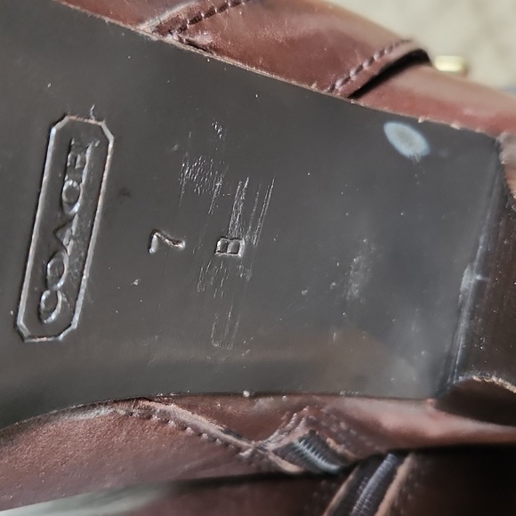 Coach Tall heeled Boots Q248 Monet.  SIZE 7B - Picture 8 of 12